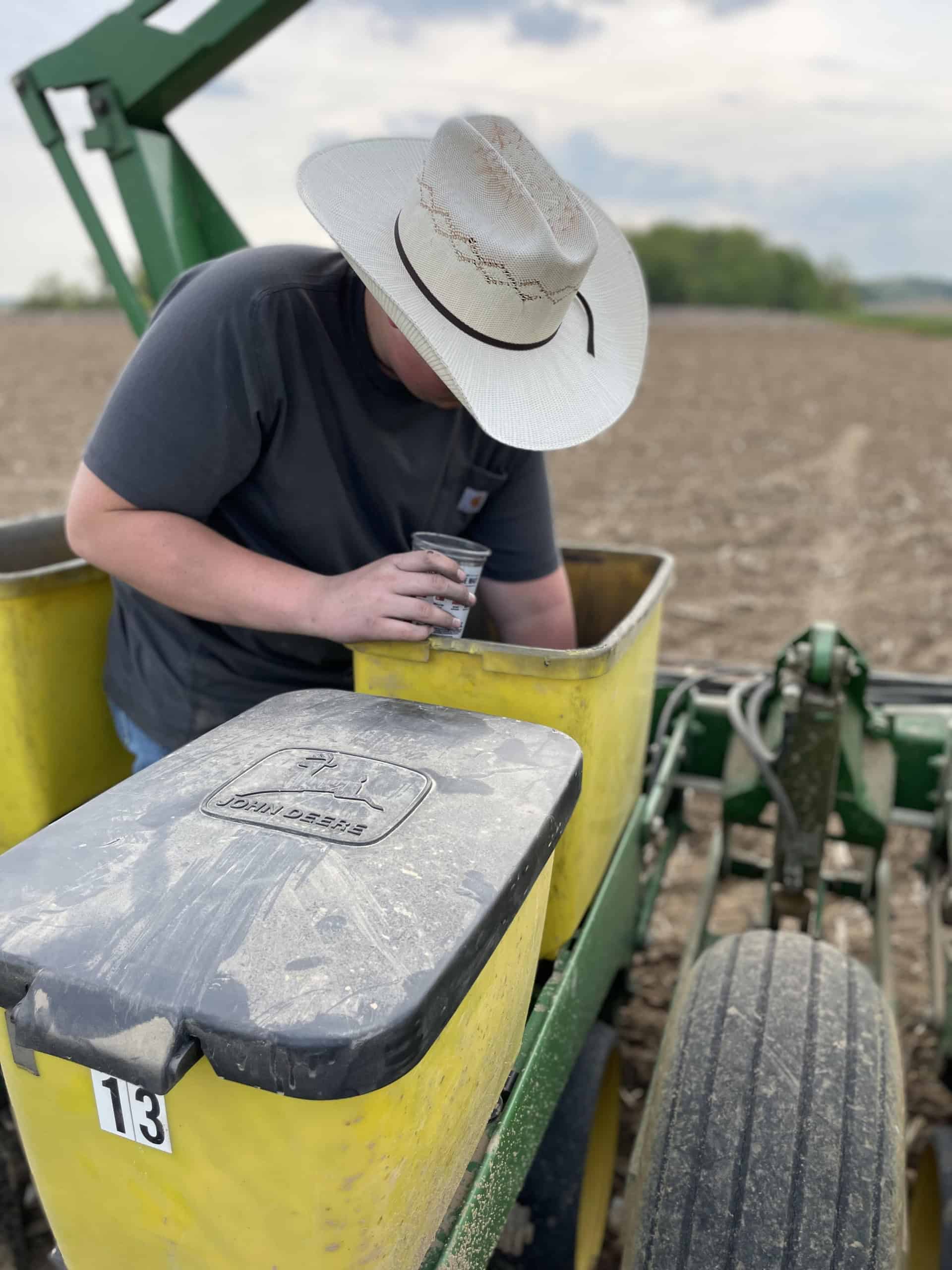 Through his SAE, Grant Deaton has learned the ins and outs of growing popcorn.