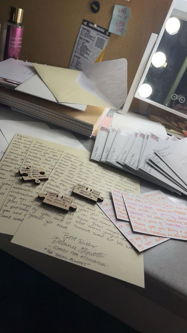 After launching Letters of Light, Delaniee Ellsworth connected pen pals across the country.