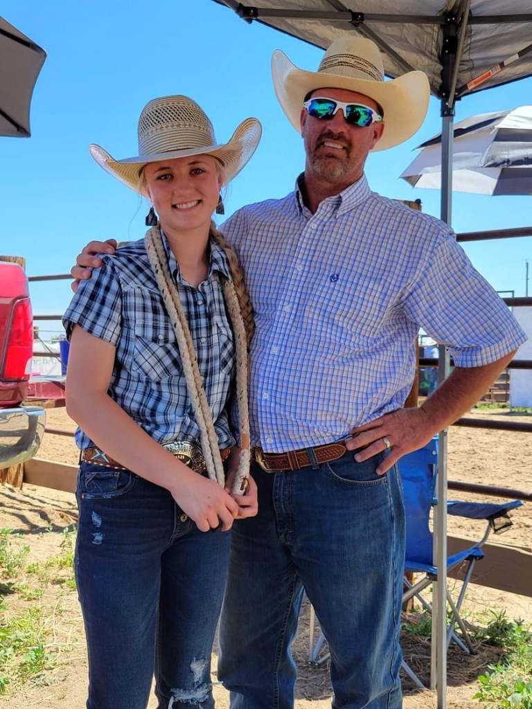 Taylor and her dad.