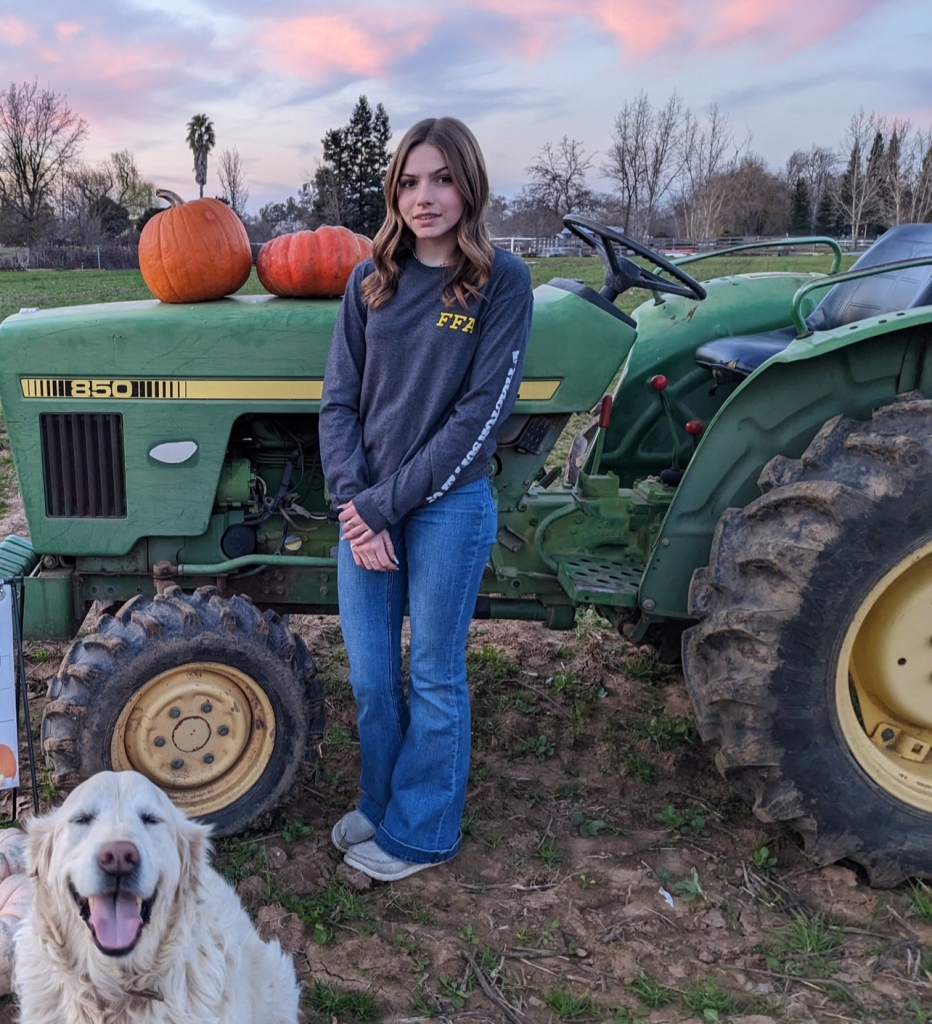 Katie Looper shows off some of her pumpkins.