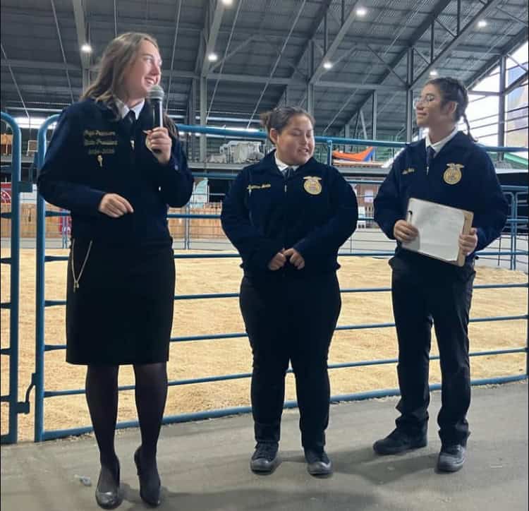 A team presents their food science group project.