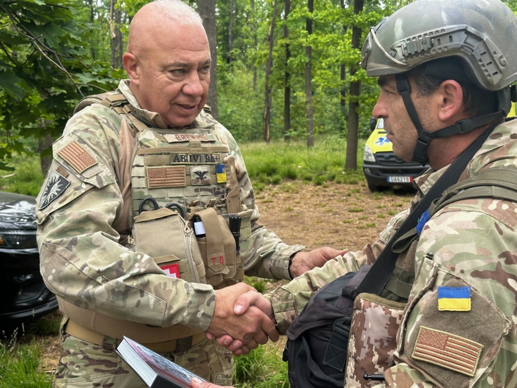 Tom Brewer‘s time in the U.S. Army has included taking humanitarian trips to Ukraine. 