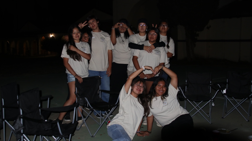 Sherman Indian FFA members bond after competing.