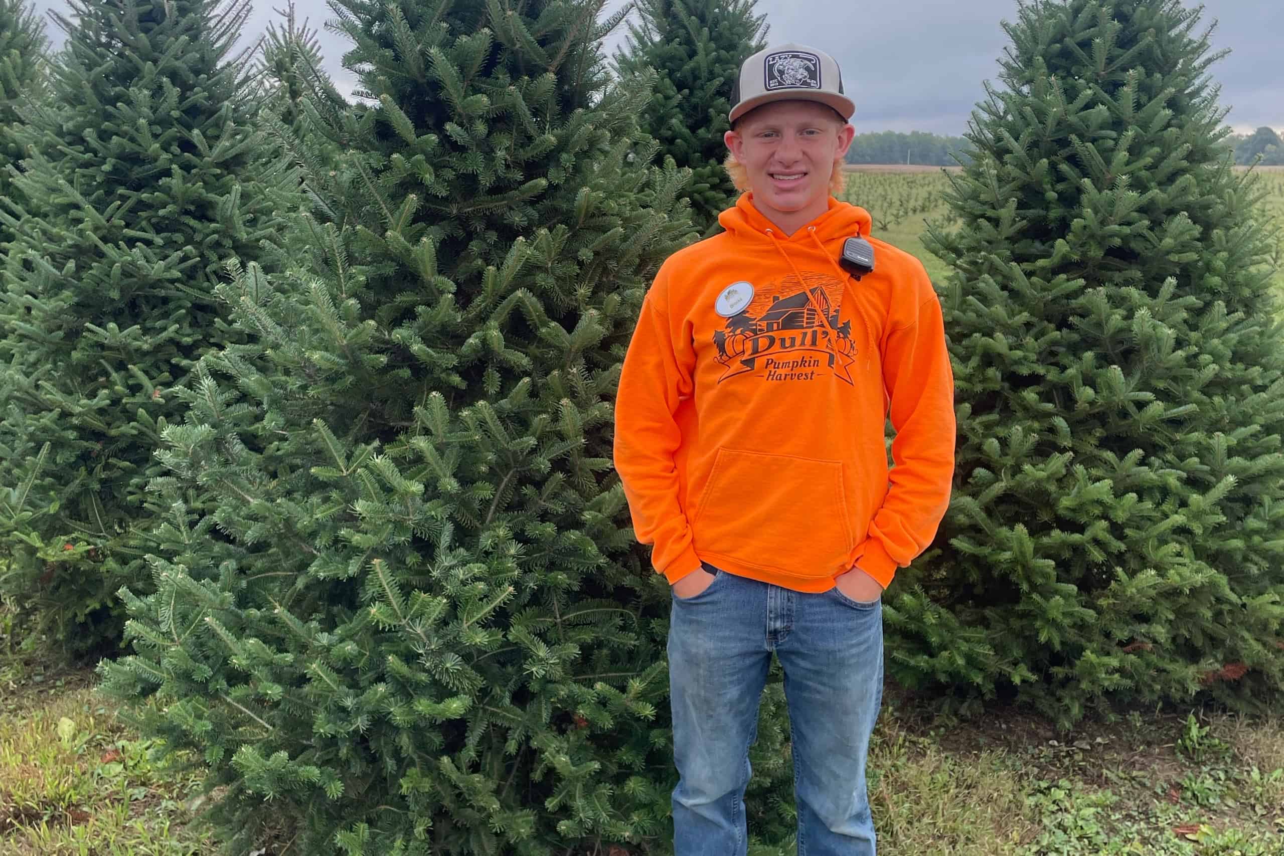 Brooks Johnson at Dull's Tree Farm