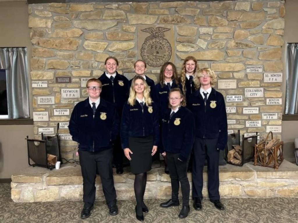 Kenady Lawson and other FFA members attended the Indiana FFA SOAR Conference.