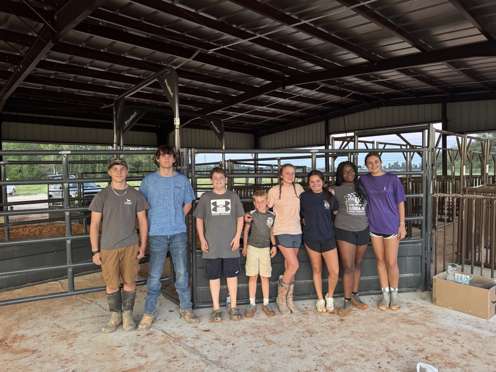 FFA members from both the high school and middle school FFA chapters are benefitting from this shared land lab.