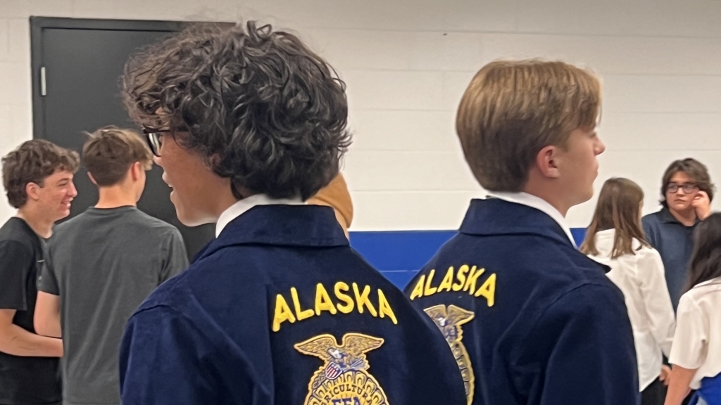 Bettye Davis East FFA members participate in the South-Central District Leadership Conference held in Palmer, Alaska, on Sept. 24, 2024.