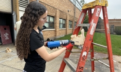 Ag Mech Tech student Kaitlyn Brown