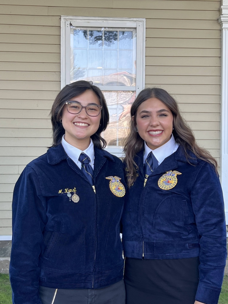 Gossett poses with Miru Kunst, the FFA in the USA reporter from Massachusetts.