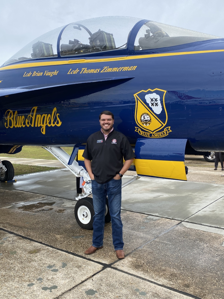 Earlier this year, Austin Courson experienced what it’s like to fly in the cockpit of a F/A-18 Super Hornet.