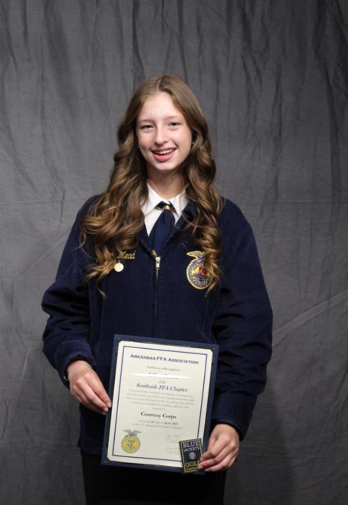 The Southside Charter FFA Secretary serves her community through acts of selflessness, generosity and kindness.