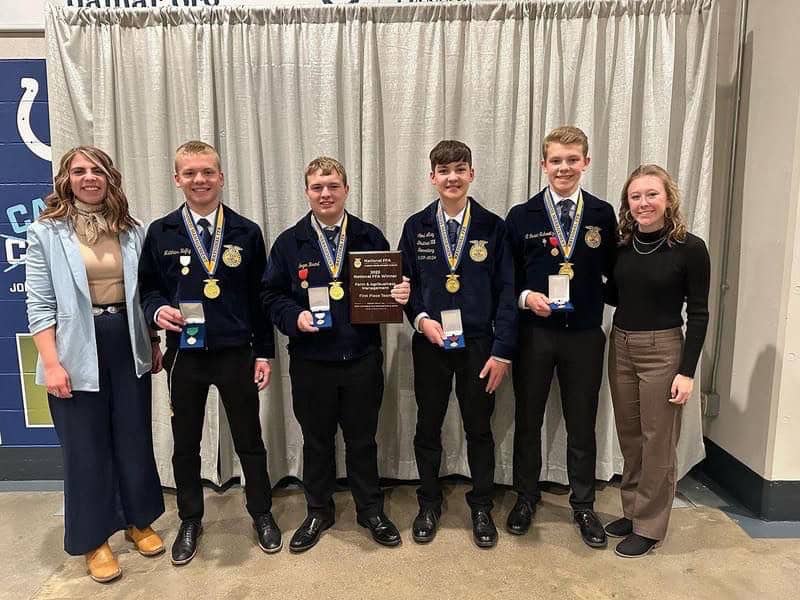 Akey and his teammates and advisors participated in the National FFA Farm and Agribusiness Management Career Development Event during national convention.