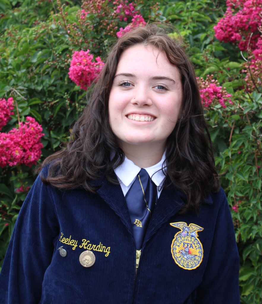 Keeley Harding wears her FFA Official Dress.