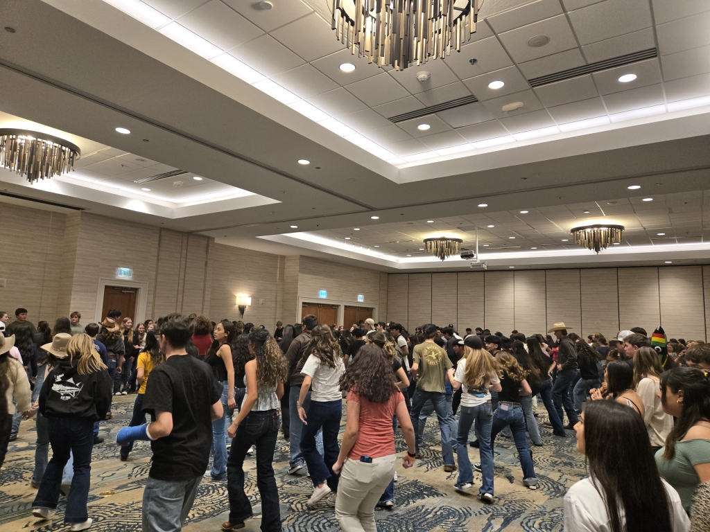 FFA members dance to the song “Church Clap” by KB.