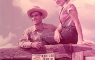 David Risinger and Texas FFA sweetheart, 1954