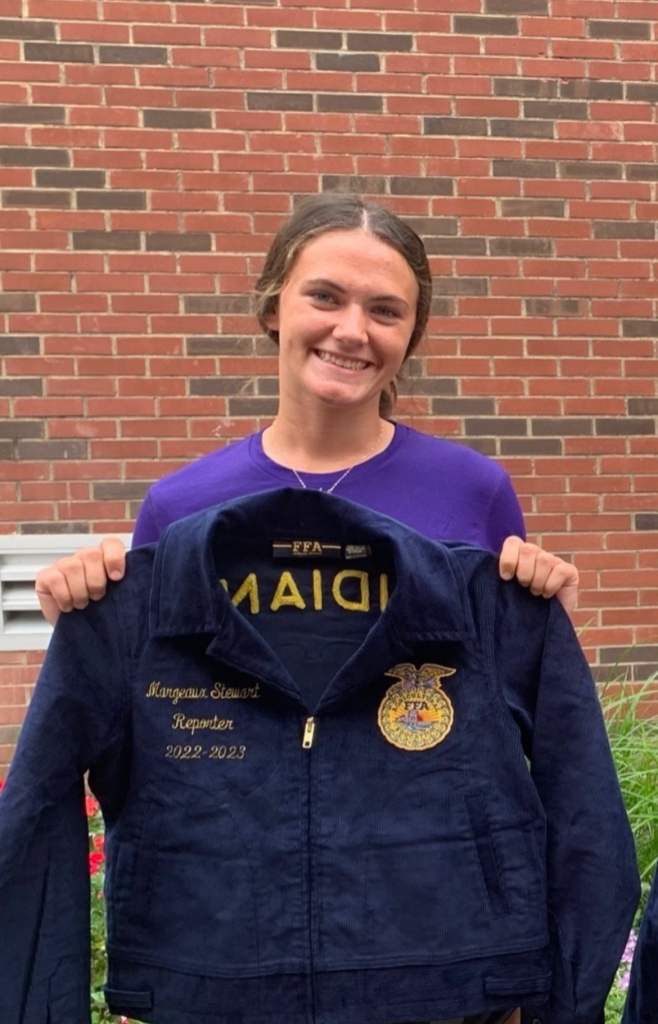 Stewart with her new District 11 reporter Jacket.