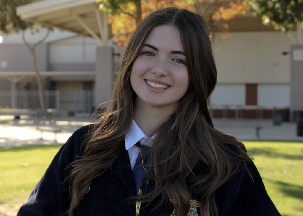 Tioga FFA Vice President Erin McNair.