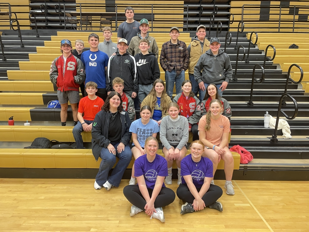 Southmont FFA has a great turnout at the district volleyball tournament.