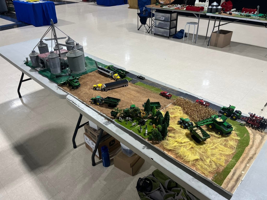 Avery’s award-winning farmscape that was displayed at the most recent farm toy show.