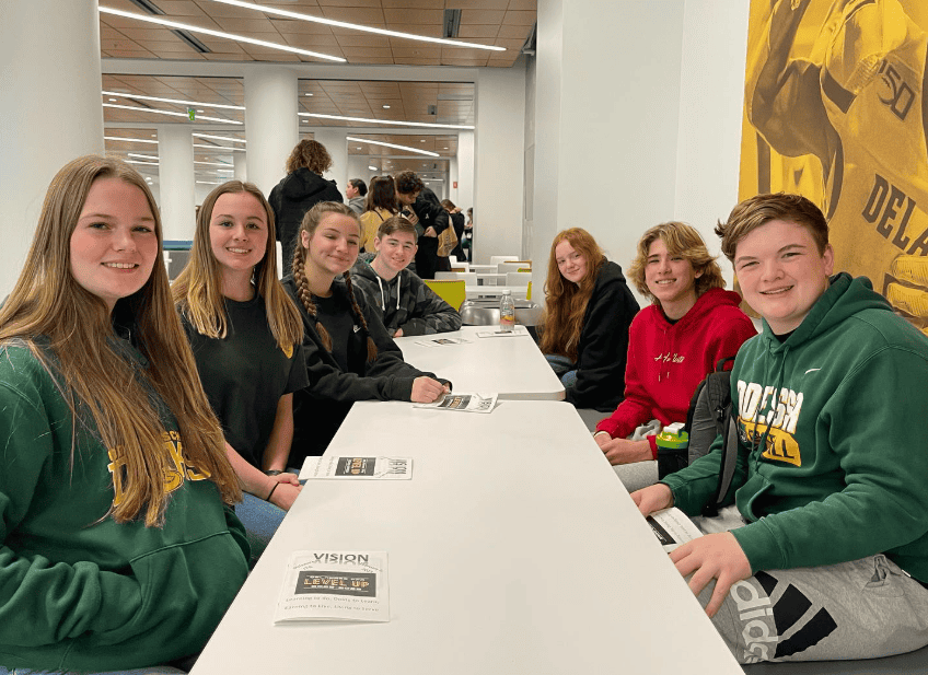 Delaware FFA members as they prepare for the Vision Leadership Conference experience.