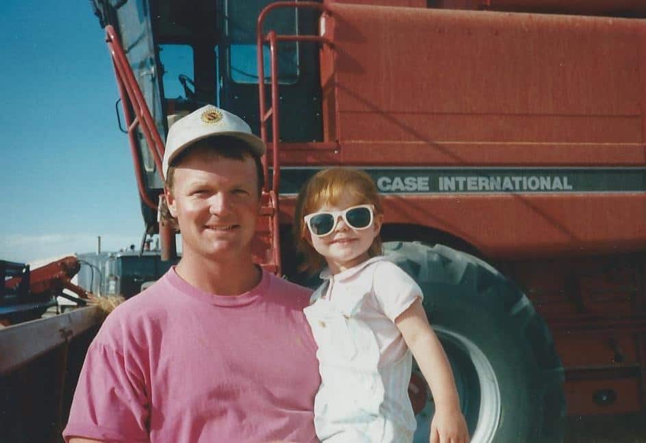 Sarah Madsen (right) and her father, Jeff Cooksey (left).