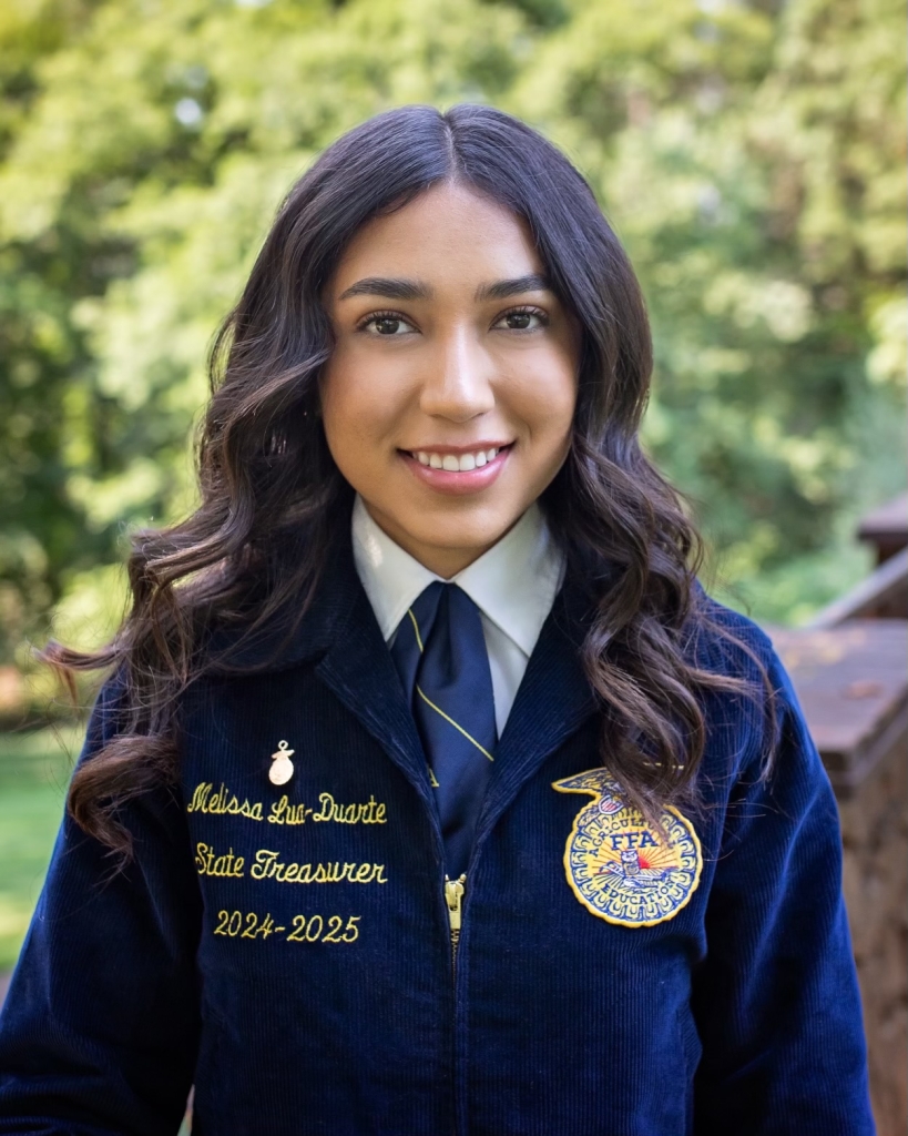 Melissa Lua-Duarte, the 2024-25 California FFA State Treasurer.