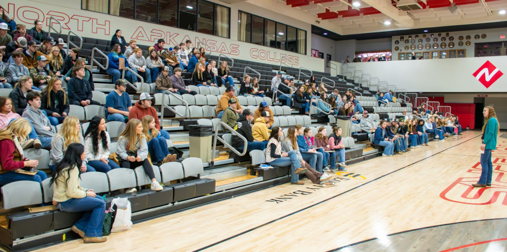 FFA members prepare for a fun-filled day of learning about their desired CDE. Photo by North Arkansas College.