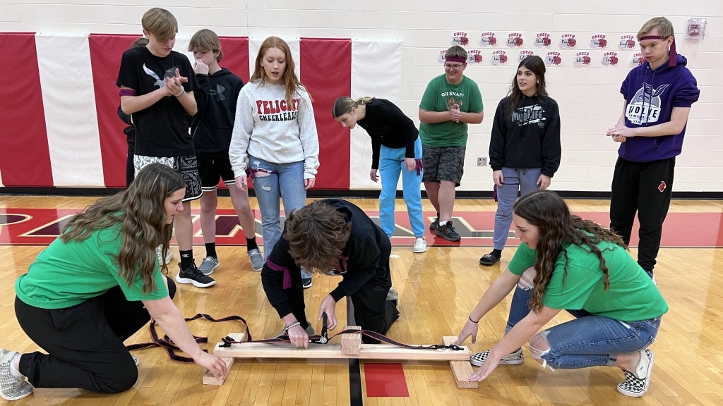 Felicity-Franklin High School students and FFA members compete in Survivor Week challenges. Photo courtesy of Holly Jennings.