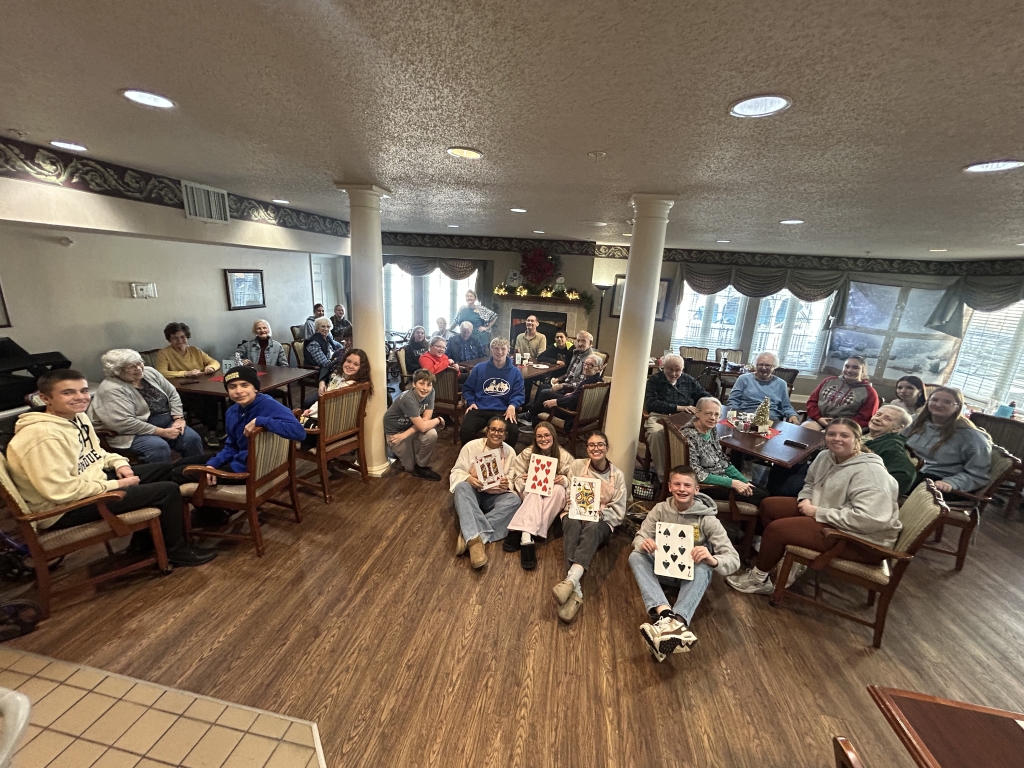 Lebanon FFA at Crown Pointe Nursing Home.