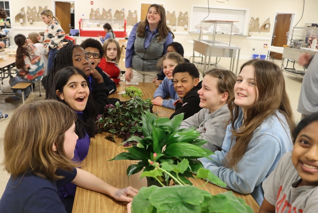 Middle school FFA members learn about the different Career Development Events offered in North Carolina.