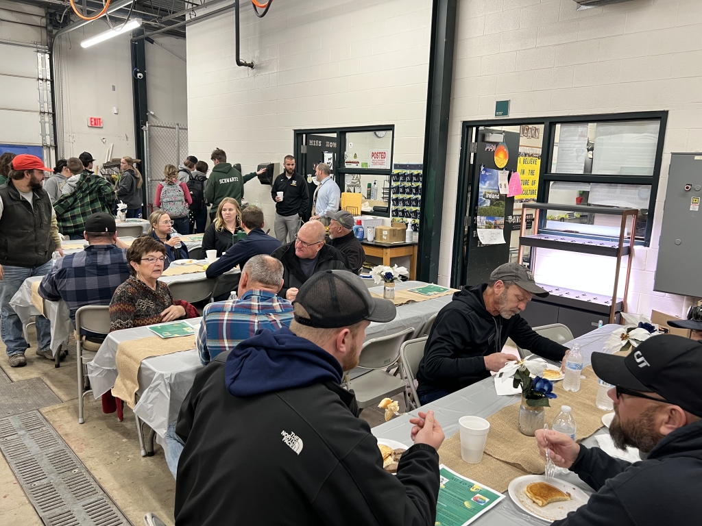 The Evergreen FFA Chapter in Ohio held an appreciation breakfast for individuals who have dedicated their time to the agriculture industry.