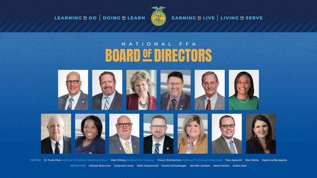 2025-26 National FFA Organization Board of Directors.