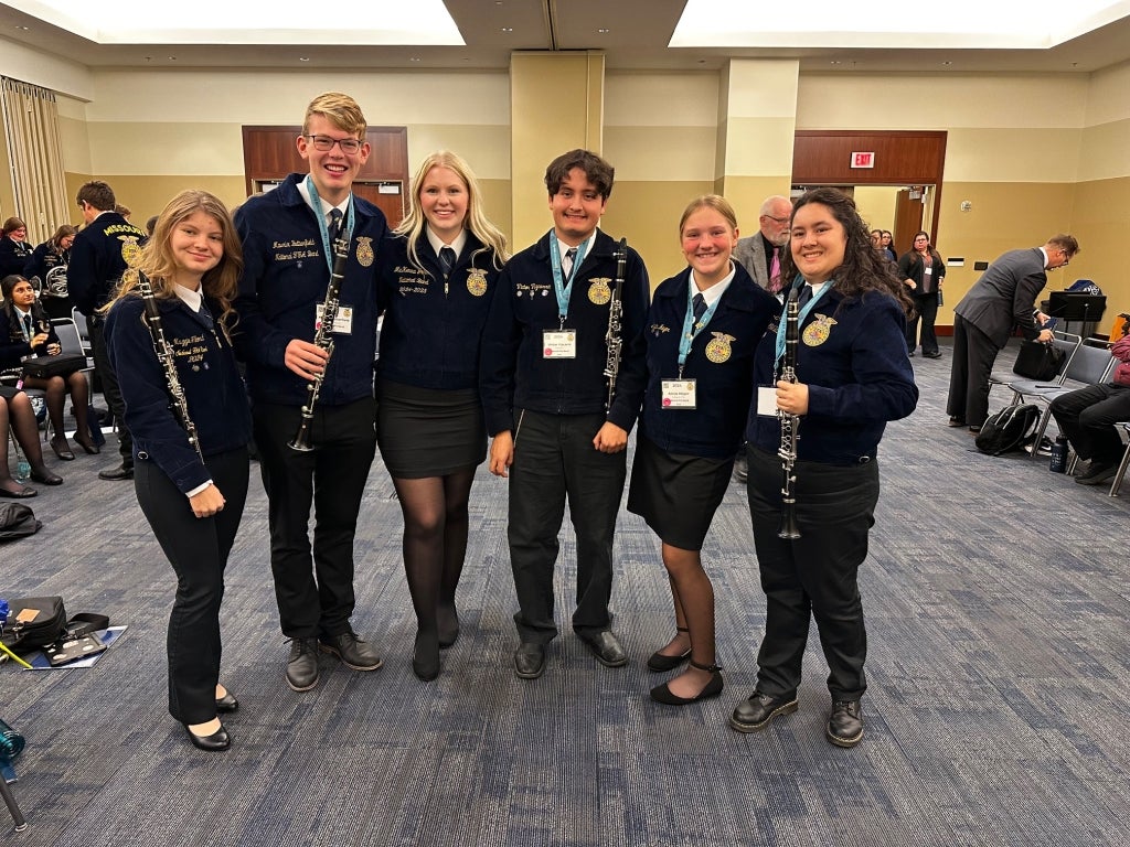 Meet the clarinet section of the 2024 National FFA Band.