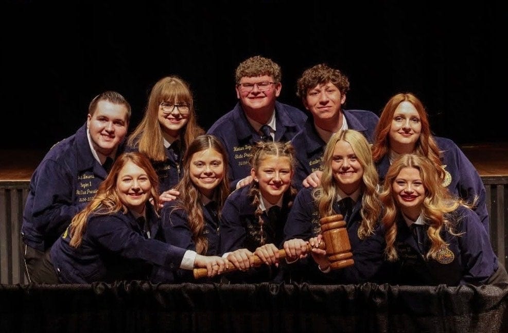 The Michigan FFA 2024-25 State Officer Team.