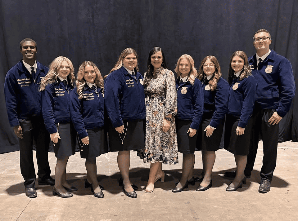 The 2024-25 Florida FFA State Officer Team.