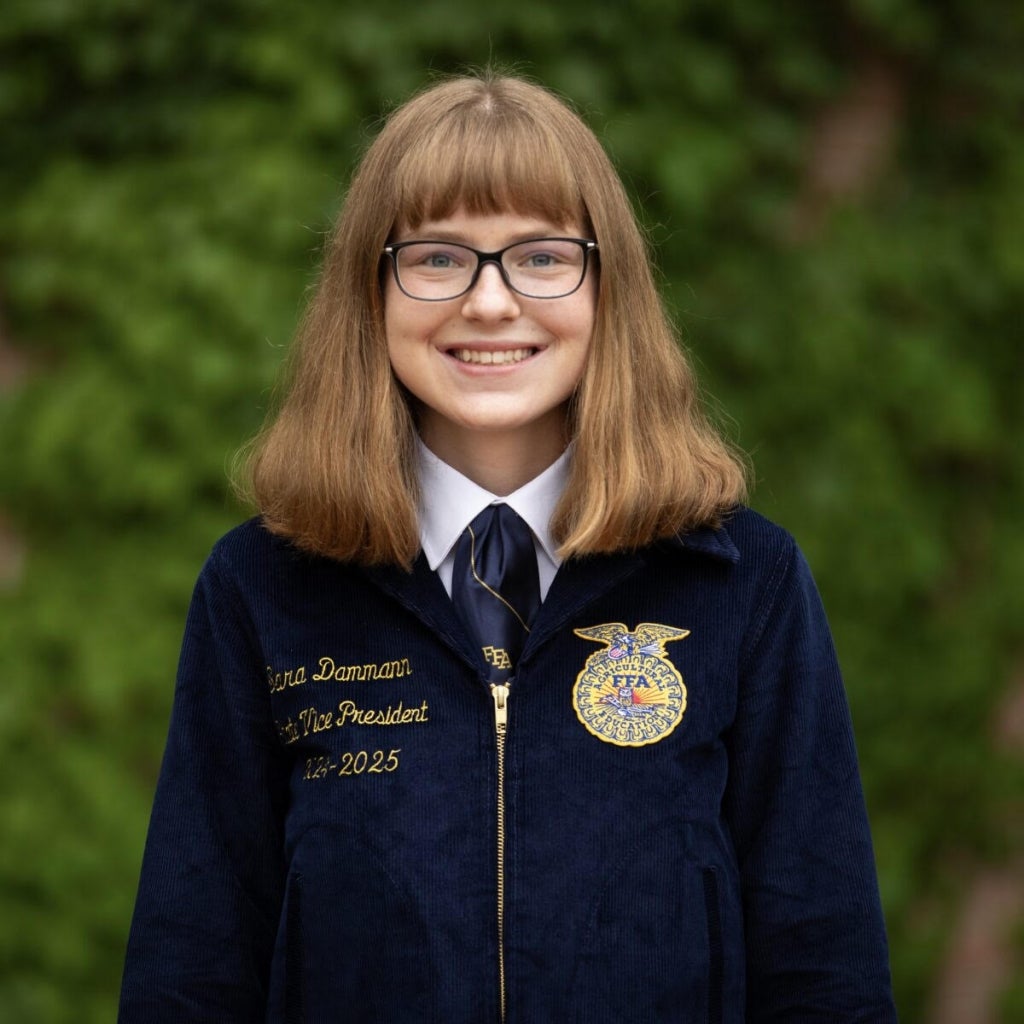 Sara Dammann, the 2024-25 Michigan FFA State Vice President.